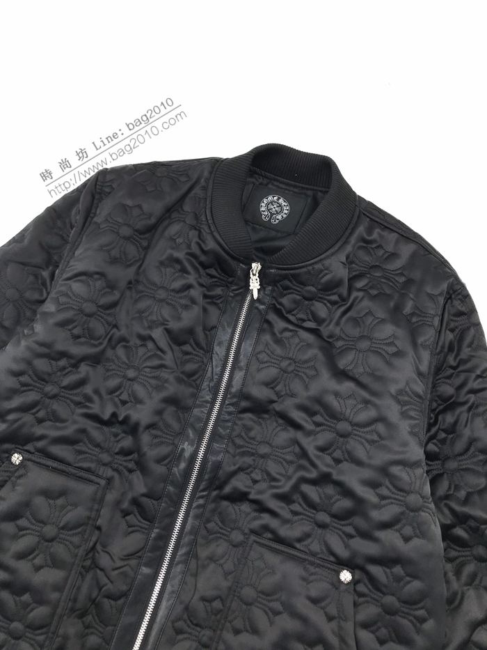 Chrome Hearts男裝 克羅心秋冬新款滿印十字logo壓花羽絨服  ydi3121